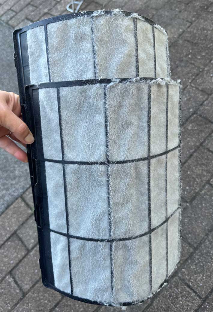 エアコンのフィルター