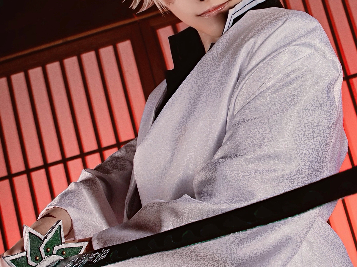 不死川実弥のコスプレの写真