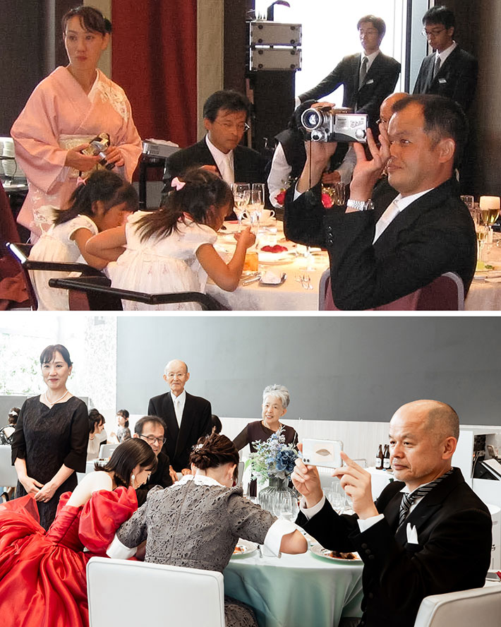 結婚式の写真