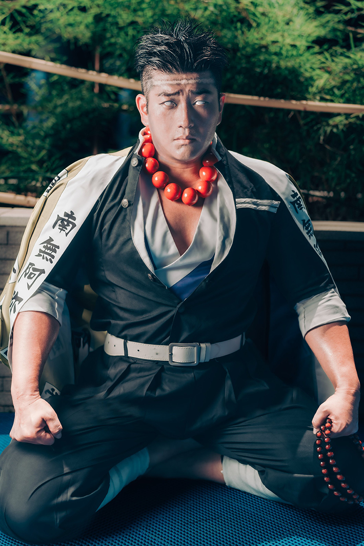 悲鳴嶼行冥のコスプレの写真