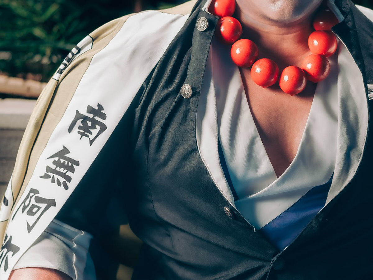 悲鳴嶼行冥のコスプレの写真