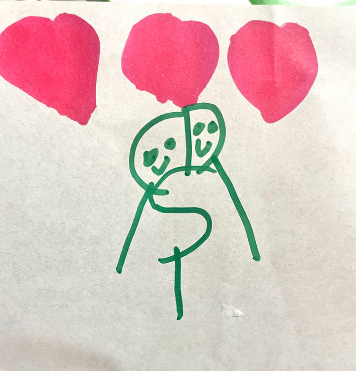 子供の絵の写真
