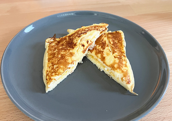 菓子パンでフレンチトースト