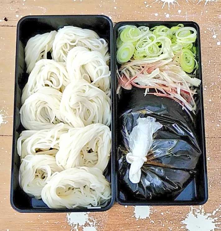 そうめん弁当の写真
