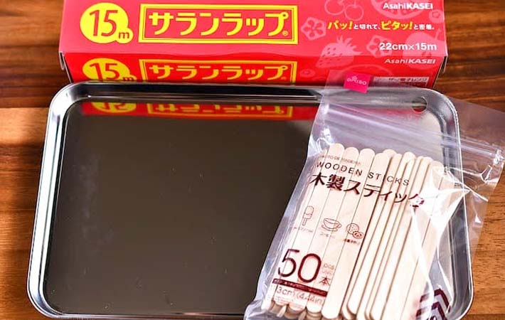 キウイアイスを作る道具の写真