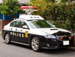 パトカーの写真