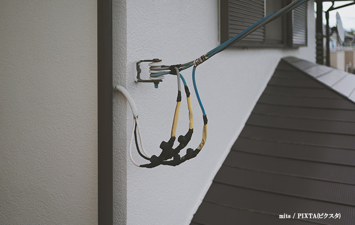 電線ケーブルの画像