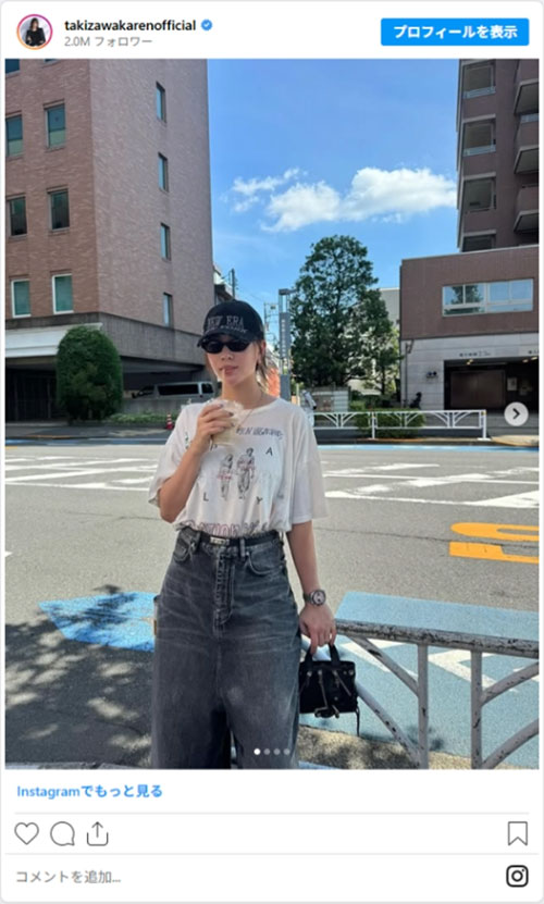滝沢さんのInstagram