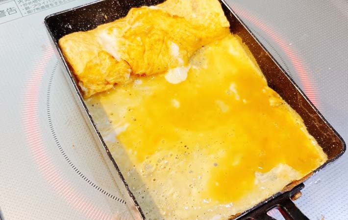 『ケチャップの玉子焼き』を作る写真