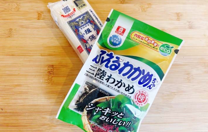そうめんとふえるわかめちゃんの写真