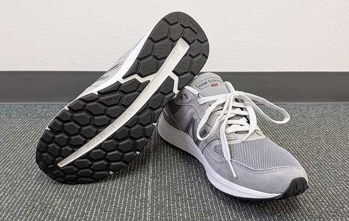 筆者が購入したWalking Fresh Foam 880のアウトソールを撮った写真