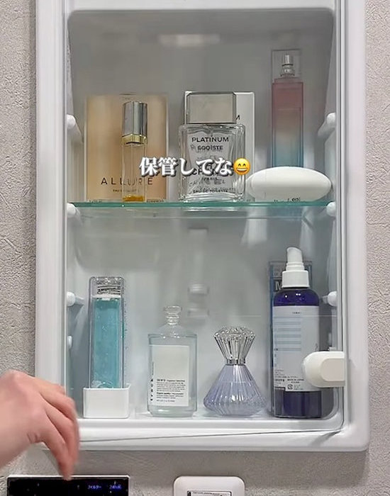 化粧台に入れたウタマロ石けん