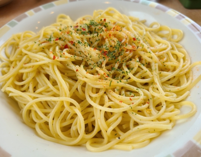 器に盛ったパスタ