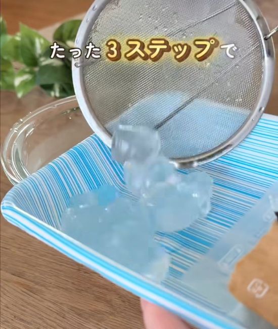 氷水からあげたわらび餅