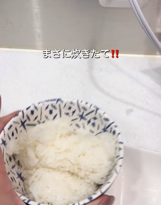 茶碗に盛り付けたご飯