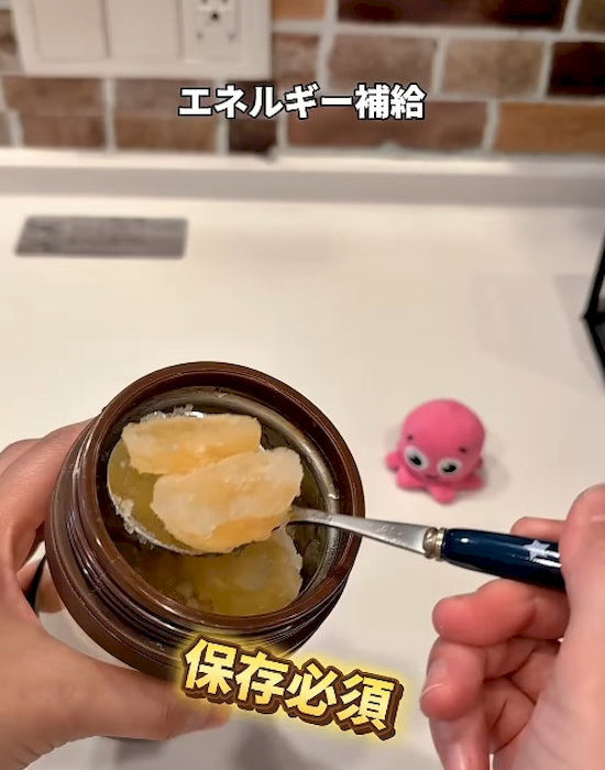 完成した手作りシャーベット