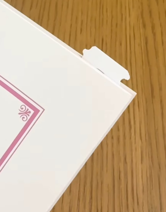 バッグクロージャーを挟んだ本