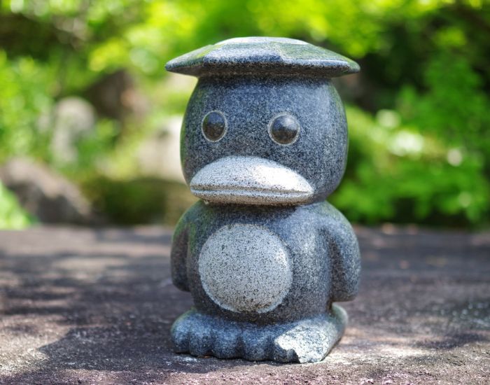 河童の石像の写真