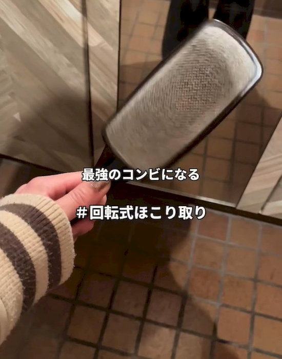 ホコリ取りブラシを使う