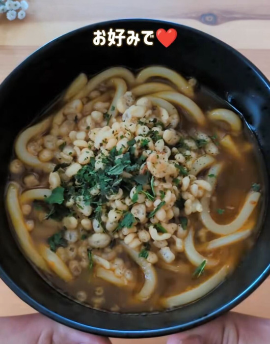 カレーうどん完成