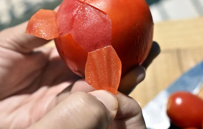 皮をむく