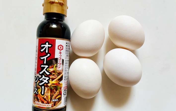 『オイスターソースの味玉』の材料写真