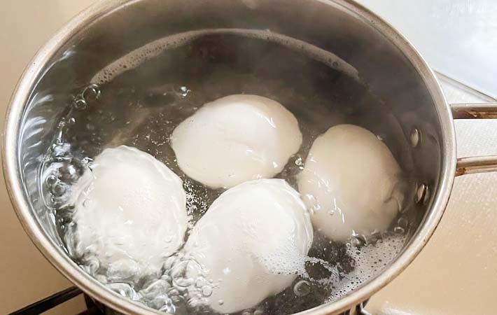 『オイスターソースの味玉』を作る写真