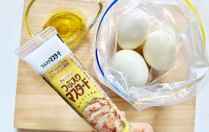 『マスタードの味玉』の材料写真