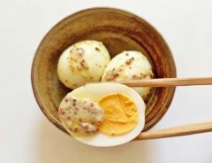 『マスタードの味玉』の完成写真