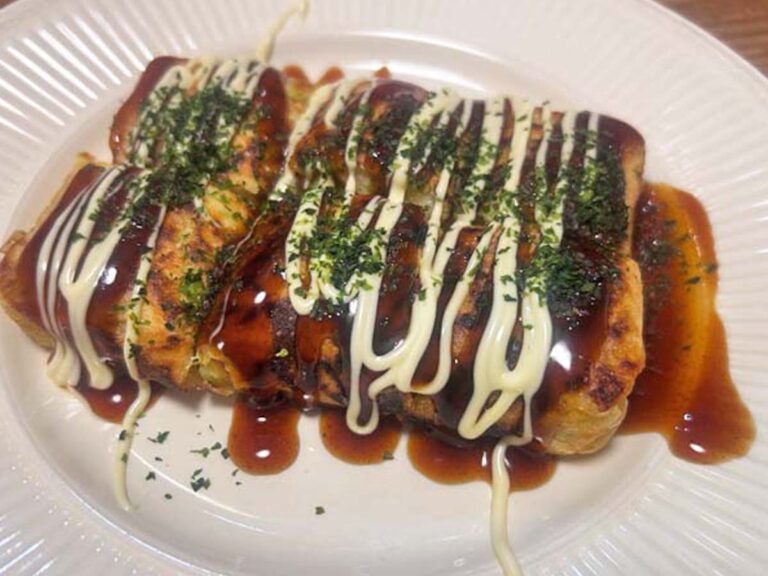 『玉子焼き器でお好み焼き』の完成写真