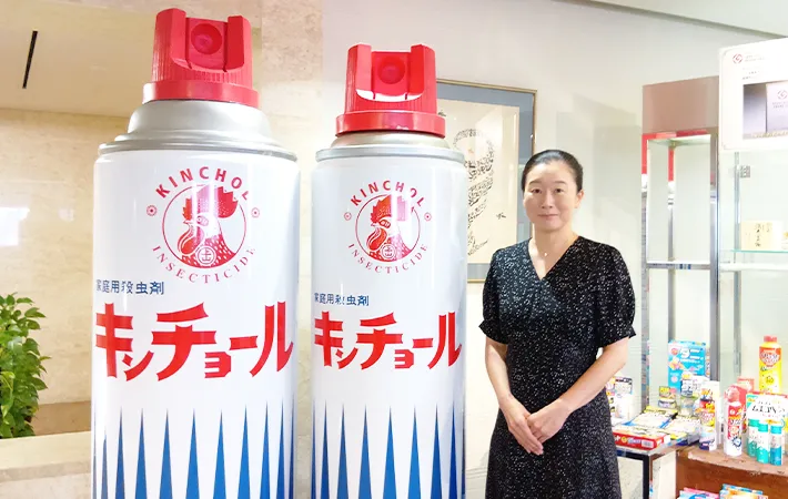 金鳥の宣伝部広報室の加原朋子さん