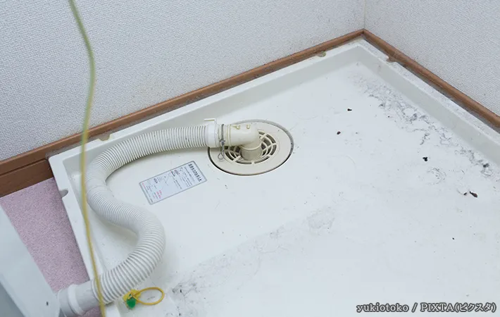 洗濯機の排水溝の写真