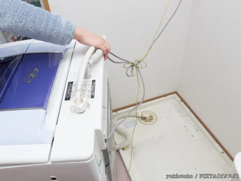 洗濯機の排水溝の写真