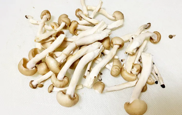 『きのこのバタぽん炒め』を作る写真（撮影：エニママ）