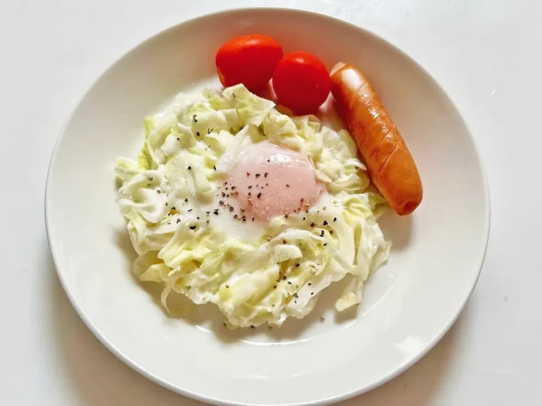 『キャベツの目玉焼き』の完成写真
