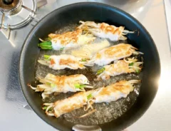 『たっぷり野菜の肉巻き』を作る写真