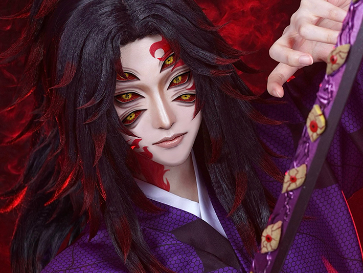 黒死牟のコスプレの写真
