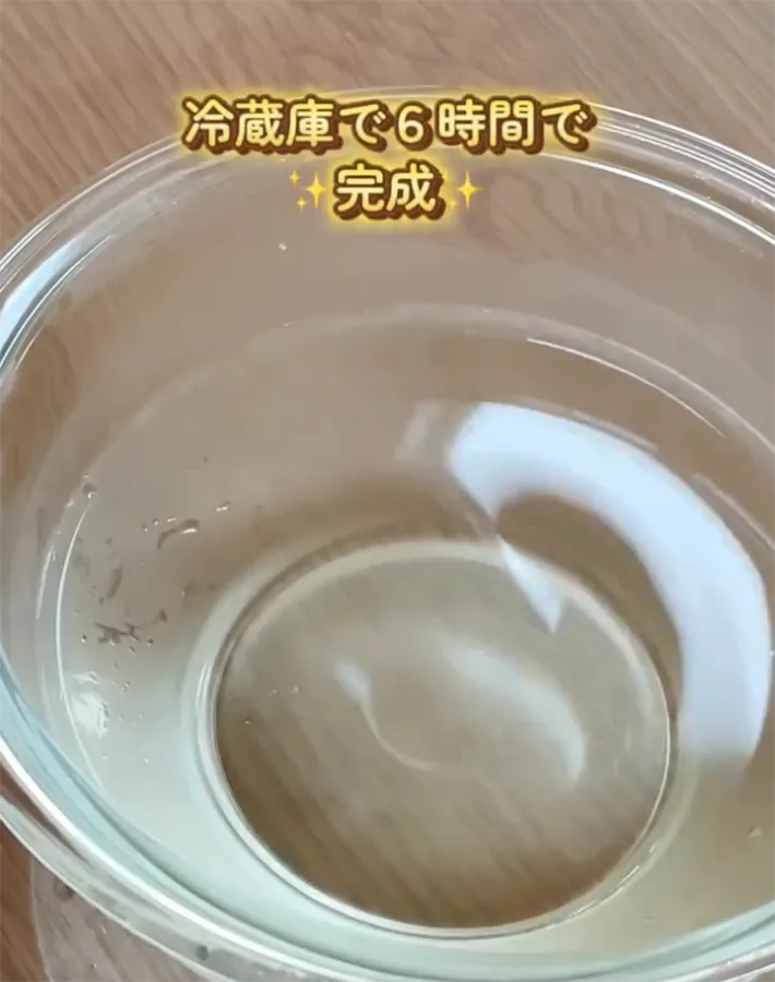 うりさん（uri_kurashi）が紹介した『水ゼリーの作り方』