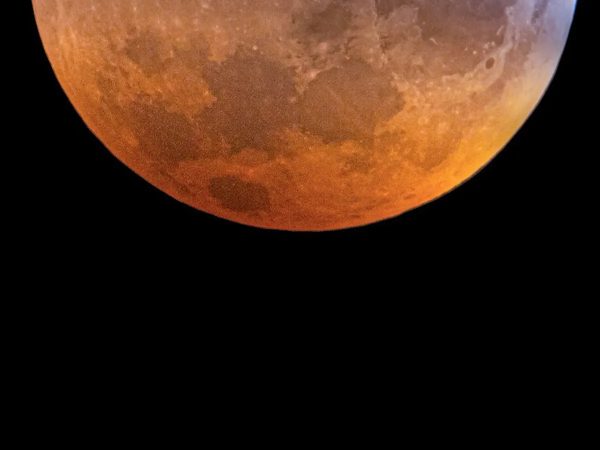 皆既月食の写真