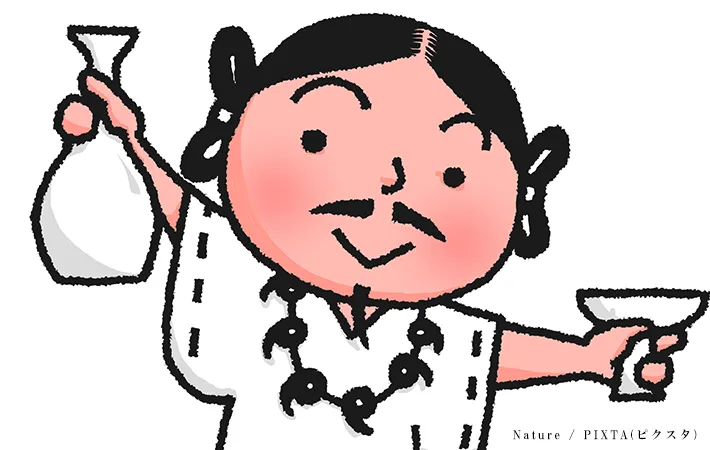 みずらの男性