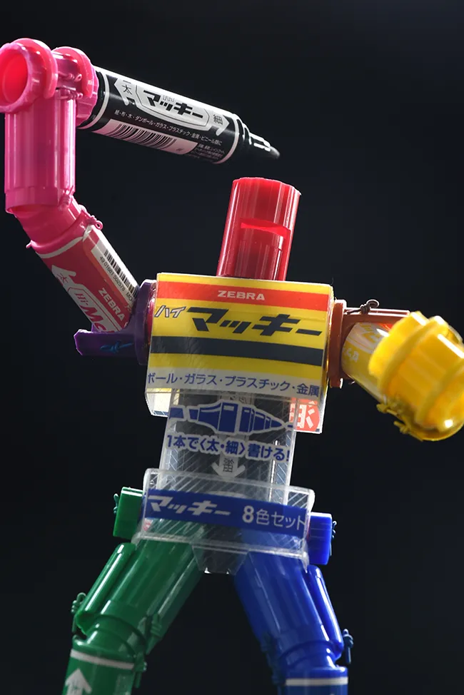 『マッキー』で作ったロボット