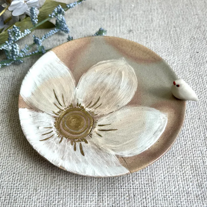 文鳥の陶芸作品
