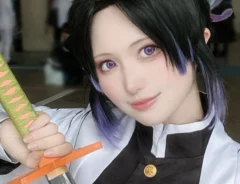 鬼滅の刃・胡蝶しのぶのコスプレ写真
