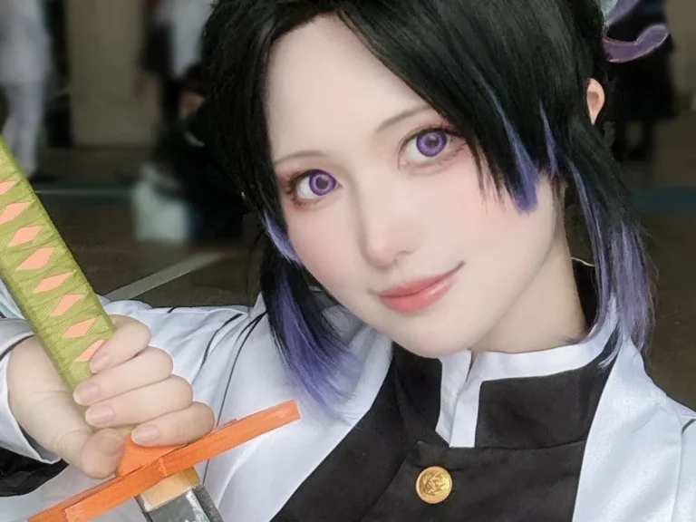 鬼滅の刃・胡蝶しのぶのコスプレ写真