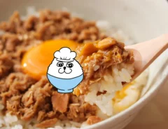 ツナ照りそぼろ丼のレシピ写真