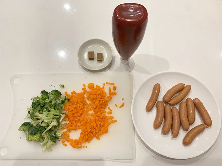 オムライスの材料の写真（撮影：grape編集部）