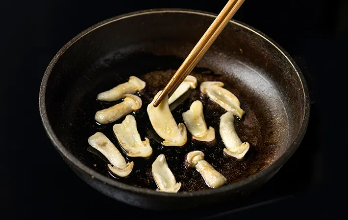 冷凍保存した松茸は解凍せずに使える