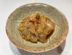 『刺身の柚子こしょう漬け』の完成写真（撮影：エニママ）