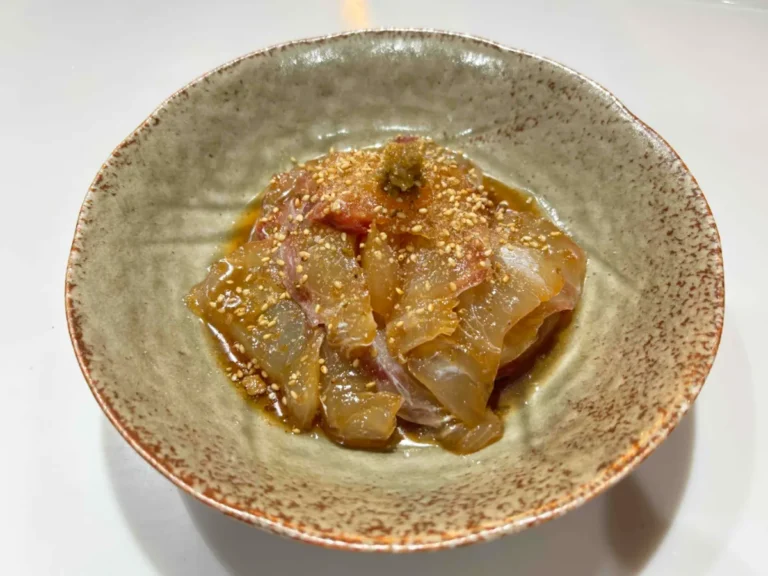 『刺身の柚子こしょう漬け』の完成写真(撮影:エニママ)