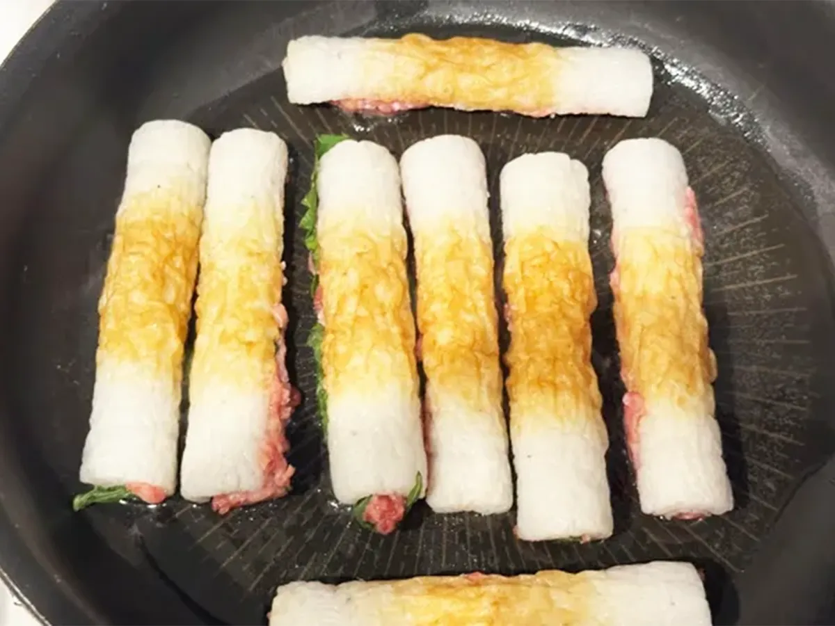 ちくわの肉詰めの写真